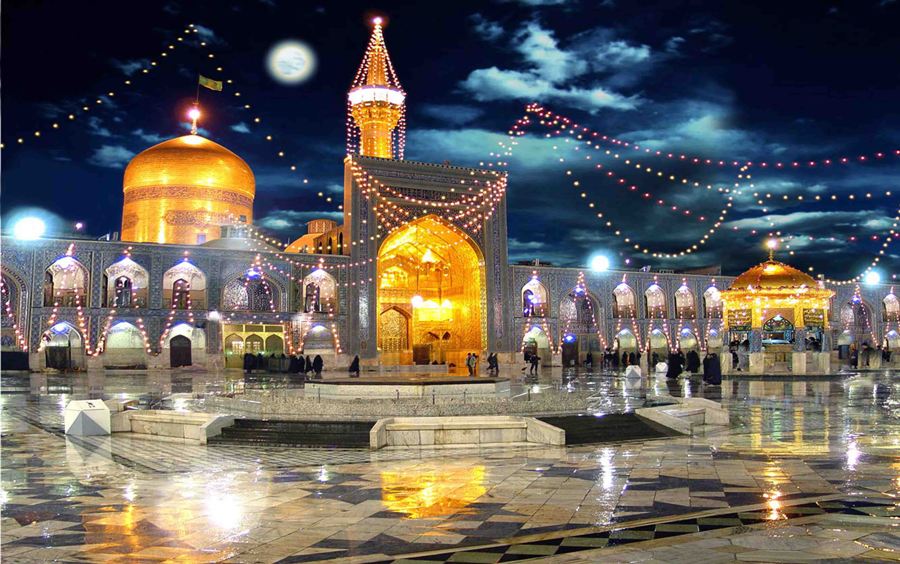 American Muslim Couple Marriage at Imam Reza Holy Shrine 